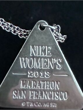 Tiffany & Co. Silver Triangle Pendant Necklace